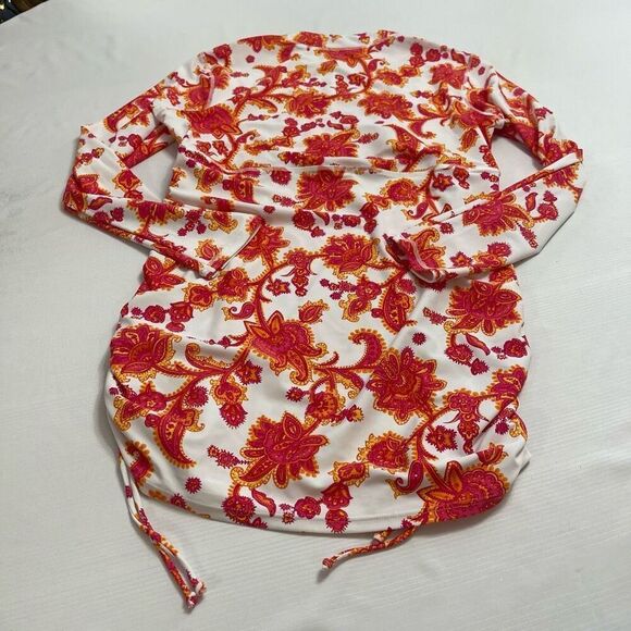 Cabana Life Paisley Tunic Top Size Large - Picture 5 of 6